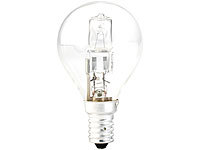 Luminea Dimmbare Halogen-Glühbirne, A45, E14, 20 W, 235 lm, warmweiß; LED-Tropfen E27 (warmweiß) 