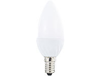 Luminea LED-Kerzenlampe, 3 W, E14, 250 lm, 2.700 K, B35, warmweiß