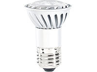 Luminea LED-Spot mit Metallgehäuse, E27, 4 W, 230 lm, tageslichtweiß; LED-Tropfen E27 (warmweiß) 