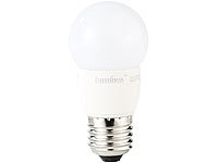 Luminea LED-Tropfen, E27, 5,5 W, 470 lm, 160°, 3.000 K, warmweiß