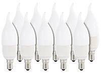 Luminea Geschwungene LED-Kerzenlampe, 6 W, E14, Ba35, tageslichtweiß, 10er-Set; LED-Tropfen E27 (warmweiß) LED-Tropfen E27 (warmweiß) 