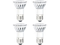 Luminea LED-Spot mit Metallgehäuse, E14, 4 W, warmweiß, 230 lm, 4er-Set