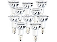 Luminea LED-Spot mit Metallgehäuse, E14, 4 W, warmweiß, 230 lm, 10er-Set