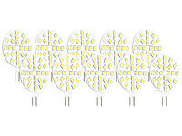 Luminea LED-Stiftsockellampe, 15 LEDs, G4 (12 V), kaltweiß, 10er Set; Stiftsockellampen 