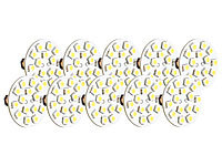 Luminea LED-Stiftsockellampe, G4 (12 V), 15 SMD-LEDs, kaltweiß, 10er-Set