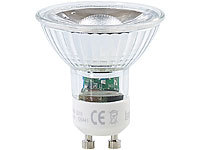 Luminea COB-LED-Spotlight, GU10, 5 W, 400 lm, tageslichtweiß; LED-Spots GU10 (warmweiß) LED-Spots GU10 (warmweiß) 