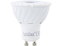 Luminea COB-LED-Spotlight, GU10, 7 W, 450 lm, weiß; LED-Tropfen E27 (warmweiß) LED-Tropfen E27 (warmweiß) 