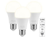 ; LED-Spots GU10 (warmweiß), LED-Tropfen E27 (tageslichtweiß) 