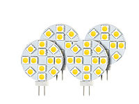 Luminea High-Power G4-LED-Stiftsockel, SMD5050-LEDs, 2,4 W, warmweiß, 4er-Set; LED-Stiftsockel G4 