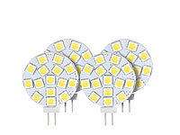 Luminea High-Power G4-LED-Stiftsockel, SMD5050-LEDs, 3 W, 5.400 K, 4er-Set; Stiftsockellampen Stiftsockellampen 