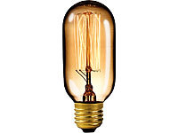 Luminea Vintage-Schmucklampe, Tubular, mit gitterförmigem Glühdraht; LED-Tropfen E27 (warmweiß) LED-Tropfen E27 (warmweiß) 
