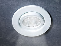 Luminea 6er-Set Einbaurahmen MR16, weiß, inkl. LED-Spotlights, 3W, 6.500 K; LED-Spots GU10 (warmweiß) LED-Spots GU10 (warmweiß) 