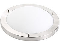 Luminea Deckenleuchte, IP44, mit Fassung E27, max. 60 W, Ø 31 cm; LED-Tropfen E27 (warmweiß) LED-Tropfen E27 (warmweiß) 