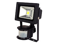 Luminea COB-LED-Fluter 10 W mit PIR-Sensor, 6500 K, IP44, schwarz; LED-Spots GU10 (warmweiß) LED-Spots GU10 (warmweiß) 