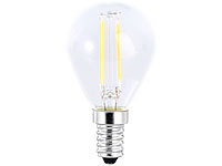 Luminea LED-Filament-Tropfen, G45,A++, E14, 3,5 W, 360 lm, 270°, 3000K