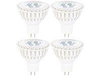 Luminea High-Power LED-Spot, GU5.3, weiß, 5 Watt, 340 lm, 4er-Set; LED-Spot GU5.3 (neutralweiß) LED-Spot GU5.3 (neutralweiß) 