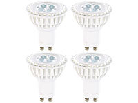 Luminea High-Power LED-Spot, GU10, warmweiß, 5 W, 320 lm, 4er-Set
