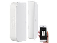 Luminea Home Control Alexa Türkontakt, Türsensor Alexa; WLAN-Temperatur- & Luftfeuchtigkeits-Sensoren mit App-Auswertungen WLAN-Temperatur- & Luftfeuchtigkeits-Sensoren mit App-Auswertungen WLAN-Temperatur- & Luftfeuchtigkeits-Sensoren mit App-Auswertungen WLAN-Temperatur- & Luftfeuchtigkeits-Sensoren mit App-Auswertungen