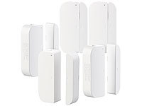Luminea Alexa Fensterkontakt, Fenstersensor Alexa, Türkontakt WLAN; Funk-Steckdosen mit Tür- und Fenstersensor Funk-Steckdosen mit Tür- und Fenstersensor Funk-Steckdosen mit Tür- und Fenstersensor Funk-Steckdosen mit Tür- und Fenstersensor
