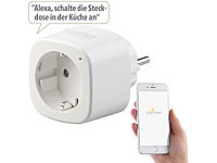 Luminea Home Control WiFi Steckdose, Schaltbare Steckdose