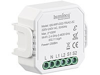 Luminea Home Control WiFi Schalter, W-LAN Schalter, Dimmerschalter; WLAN-Steckdosen mit Stromkosten-Messfunktion WLAN-Steckdosen mit Stromkosten-Messfunktion WLAN-Steckdosen mit Stromkosten-Messfunktion WLAN-Steckdosen mit Stromkosten-Messfunktion 
