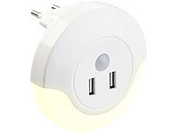 Luminea Automatik-Nachtlicht, Nachtlicht mit Bewegungsmelder USB