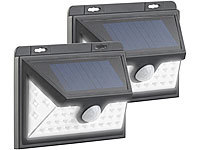 Luminea Solar Beleuchtung, Bewegungsmelder mit Licht, Nachtlicht Solar; LED-Solar-Fluter mit Bewegungsmelder LED-Solar-Fluter mit Bewegungsmelder LED-Solar-Fluter mit Bewegungsmelder LED-Solar-Fluter mit Bewegungsmelder 