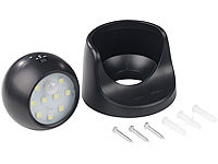 ; Solar-LED-Wandlichter mit Nachtlicht-Funktion, Wetterfeste LED-Fluter mit Radar-Bewegungssensor (warmweiß) 
