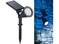 Luminea Gartenstrahler Solar, Solar Gartenstrahler mit Erdspieß; LED-Solar-Fluter mit Bewegungsmelder LED-Solar-Fluter mit Bewegungsmelder LED-Solar-Fluter mit Bewegungsmelder LED-Solar-Fluter mit Bewegungsmelder 