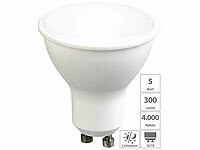 Luminea LED-Spot GU10 mit Lichtsensor, weiß 4000 K, 5 Watt, 300 Lumen; LED-Spots GU10 (warmweiß) LED-Spots GU10 (warmweiß) LED-Spots GU10 (warmweiß) 