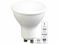 Luminea LED-Spot GU10 mit Lichtsensor, weiß 4000 K, 5 Watt, 300 Lumen