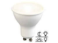 Luminea LED-Spot GU10 mit Lichtsensor, warmweiß 3000 K, 5 Watt, 300 Lumen