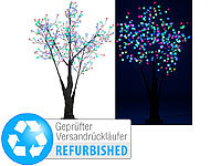 Luminea LED-Deko-Kirschbaum, 336 farbig beleuchtet, Versandrückläufer