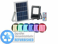 Luminea Solar-LED-Fluter für außen, RGBW, 10 Watt, Versandrückläufer; Wetterfester LED-Fluter (tageslichtweiß) 