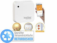 Luminea Home Control Sonnensensor, Luxsensor, Dämmerungssensor WLAN; WLAN-Unterputz-Steckdosen, WLAN-Gateways mit Bluetooth