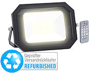 Luminea Wetterfester LED-Fluter, Radar-Bewegungssensor, Versandrückläufer; Wetterfester LED-Fluter (tageslichtweiß) 