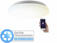 Luminea Home Control WLAN-LED-Deckenleuchte für Amazon Alexa, Versandrückläufer; WLAN-LED-Lampen E27 RGBW WLAN-LED-Lampen E27 RGBW 