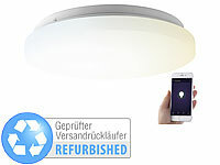 Luminea Home Control WLAN-LED-Deckenleuchte für Amazon Alexa, Versandrückläufer; WLAN-LED-Lampen E27 RGBW 