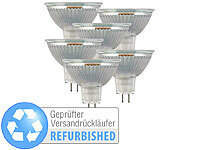 Luminea 6er-Set LED-Glas-Spots GU5.3, 3W (ersetzt 25W), Versandrückläufer