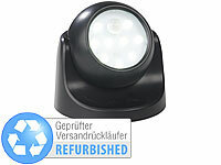 Luminea Kabelloser LED-Strahler, Bewegungssensor, Versandrückläufer; Lampen-Einbaufassungen 