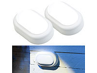Luminea Kellerlampe, außen-Leuchten, Oval-Leuchten; LED Wand- und Deckenleuchten LED Wand- und Deckenleuchten LED Wand- und Deckenleuchten 