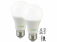 Luminea LED Wonzimmerleuchten, LED Sensor; LED-Tropfen E27 (warmweiß) LED-Tropfen E27 (warmweiß) LED-Tropfen E27 (warmweiß) LED-Tropfen E27 (warmweiß) 