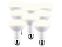 Luminea LED Strahler E27, LED-Lampe E27 warmweiß; LED-Tropfen E27 (warmweiß) LED-Tropfen E27 (warmweiß) LED-Tropfen E27 (warmweiß) LED-Tropfen E27 (warmweiß) 
