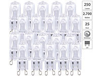 Luminea 20er-Set Halogen-Stiftsockellampen G9, 25 W, 250 lm, warmweiß, dimmbar; LED-Tropfen E27 (tageslichtweiß) LED-Tropfen E27 (tageslichtweiß) 
