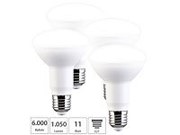 Luminea 4er-Set LED-Reflektor R80, E27 11W (ersetzt 100W) 950lm tageslichtweiß