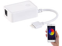 Luminea WLAN-Controller (LED Serie LAX), Amazon Alexa & Google Assistant komp.; WLAN-LED-Streifen-Sets weiß WLAN-LED-Streifen-Sets weiß 