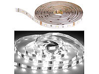 Luminea LED-Streifen-Erweiterung LAK-515, 5 m, 1.300 lm, tageslichtweiß, IP44; LED-Unterbaulampen (warmweiß) LED-Unterbaulampen (warmweiß) LED-Unterbaulampen (warmweiß) 