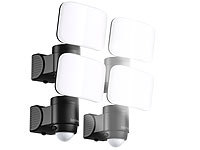 Luminea Fluter, Strahler mit Bewegungsmelder; LED-Solar-Fluter mit Bewegungsmelder LED-Solar-Fluter mit Bewegungsmelder LED-Solar-Fluter mit Bewegungsmelder LED-Solar-Fluter mit Bewegungsmelder 