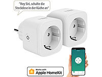 Luminea Home Control Alexa Steckdosen, Schaltsteckdosen; WLAN-Steckdosen mit Stromkosten-Messfunktion WLAN-Steckdosen mit Stromkosten-Messfunktion WLAN-Steckdosen mit Stromkosten-Messfunktion WLAN-Steckdosen mit Stromkosten-Messfunktion