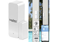 Luminea Home Control ZigBee-Tür & Fensteralarm, für Alexa, Google Assistant und Siri, App